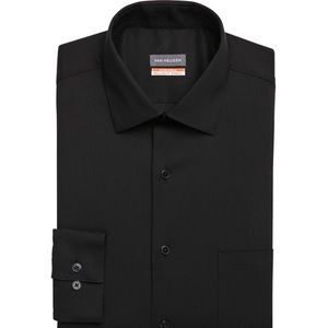 Van Heusen Men’s Long Sleeve Black Dress Shirt